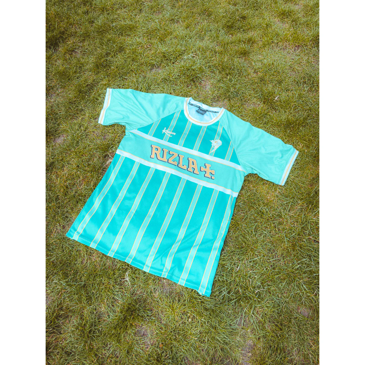 Green Blaze Retro Football Shirt - Image 3